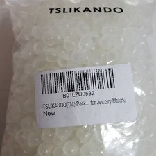 SALE 1000 Clear Pony Beads 9 mm for Jewelry Making Crafting Kids Crafts NIP