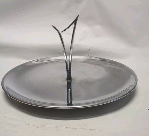 50er Jahre Kromex Chrom Serviertablett Mid Century Retro Atomic Tablett - Bild 3 von 6