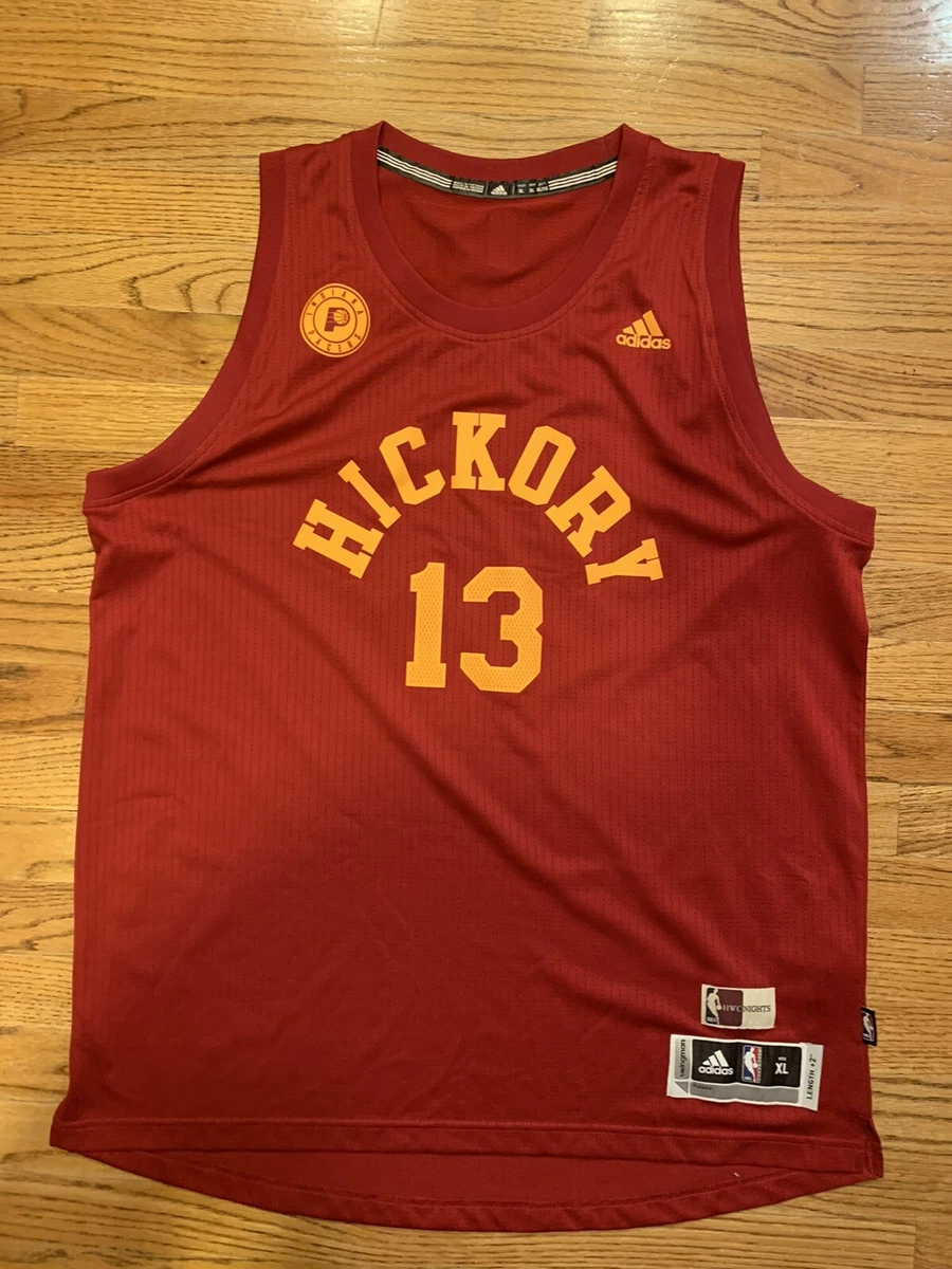 Rare Adidas HWC NBA Indiana Pacers Hickory Paul George Basketball Jersey