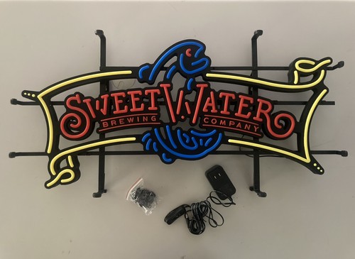 🔥Neu Süßwasser Brauen Bier LED Schild Licht Opti Bar Neon Süßwasser Angeln - Bild 3 von 5