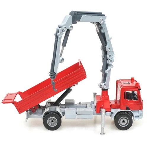 1/50 Scale Diecast Alloy Red Crane Truck Construction Vehicle Model Souvenir J - Picture 5 of 15