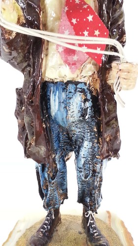 1984 große Vintage Ron Lee Emmett Kelly Clown Figur mit Luftballons - Bild 10 von 11
