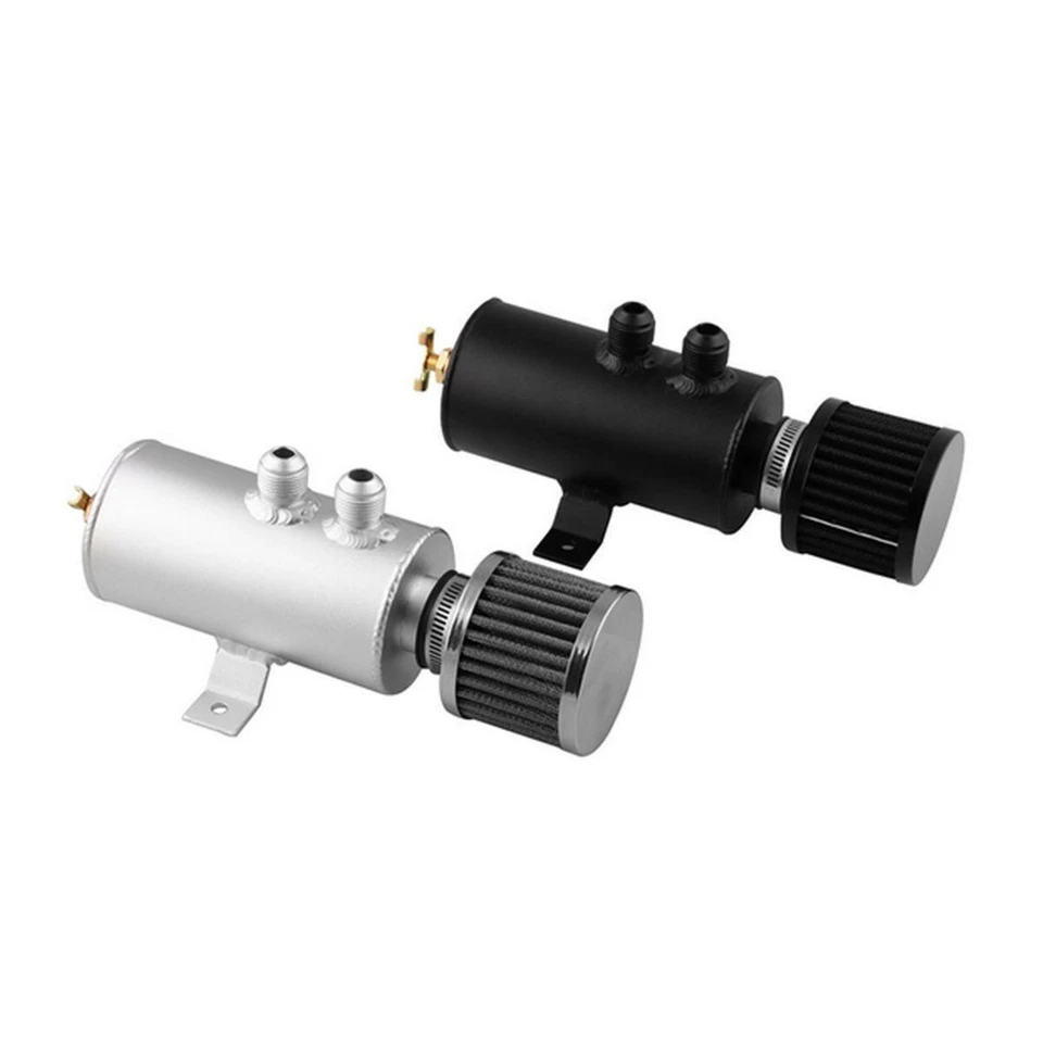 Aluminio AN10 Doble Puerto 750 ml Deflector Motor Aceite Captura Respirador Lata con Filtro Foto 2 de 4