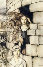 Illus. from Little Brother & Little Sister (1917) Arthur Rackham *Art Postcard*