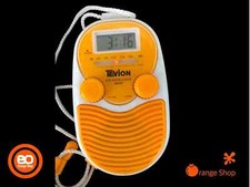 1980er TEVION LCD Transistorradio  voll funktionsfähig Duschradio Batteriebetrie