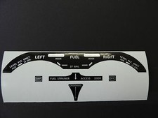 PIPER PA 39 TWIN COMANCHE FUEL PANEL PLACARDS 5 PIECES WITH TIP TANKS