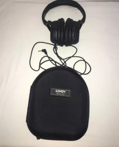 Lindy NC-60 Active Noise Cancelling Headphones - Black