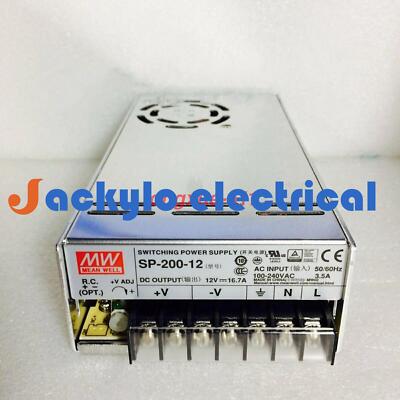 MEAN WELL SP-200-12 12V 16.7A Power Supply New Via FedEx or DHL