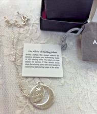 I Love You to the Moon and Back Sterling Silver Necklace