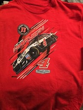 Kevin Harvick 4 Jimmy Johns Red T-shirt 2 Sided Youth Large NWT
