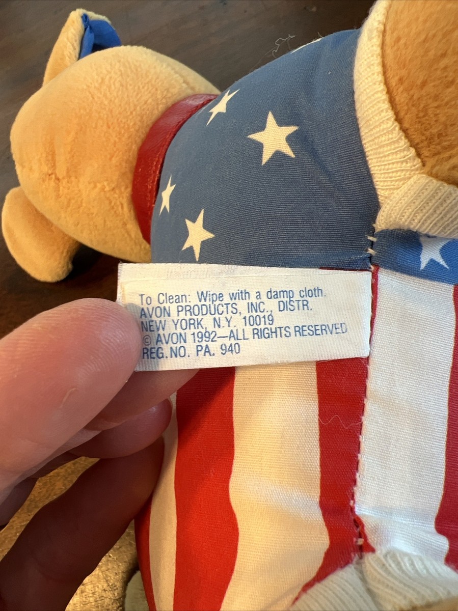 Vintage 1992 Avon USA Spanky Doodle Doggie 8” Plush Puppy! Super