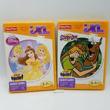 Fisher Price IXL Learning System Children Games Scooby-Doo and Disney Princess