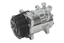 Sanden 7H15/709 Style Comp 134A/Vertical O-Ring/SerpentineClutch/Pol [21-4711P]