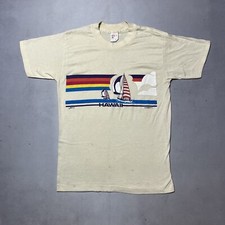 Vintage 70s Hawaii Sail Boat Single Sttich T Shirt