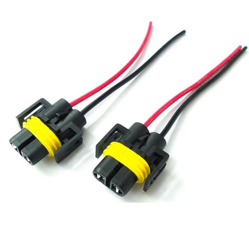 Wire Pigtail Female S H11 Two Harness Head Light Low Beam Bulb Plug Replacement - Picture 3 of 6