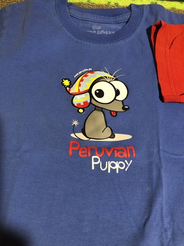 Peru tshirt Perucho Peruvian Dog And Scissors Dance child size 8 - Picture 2 of 4