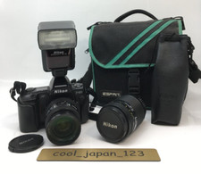 Nikon F-801 Film SLR Camera AF Nikkor 24-50mm 70-210mm Lens SpeedLight SB-24 Set