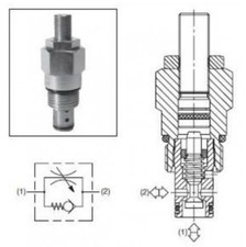 STERLING J02B2ZN CARTRIDGE CHECK FLOW REGULATION VALVE