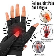 Copper Arthritis Compression Gloves Hand Support Joint Pain Relief USA 1 Pair