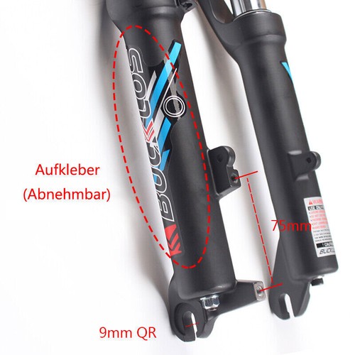 Horquilla de suspensión de bicicleta de 20" 1-1/8" bicicleta plegable freno de disco horquilla QR plegable/BMX XC MTB - Imagen 10 de 13
