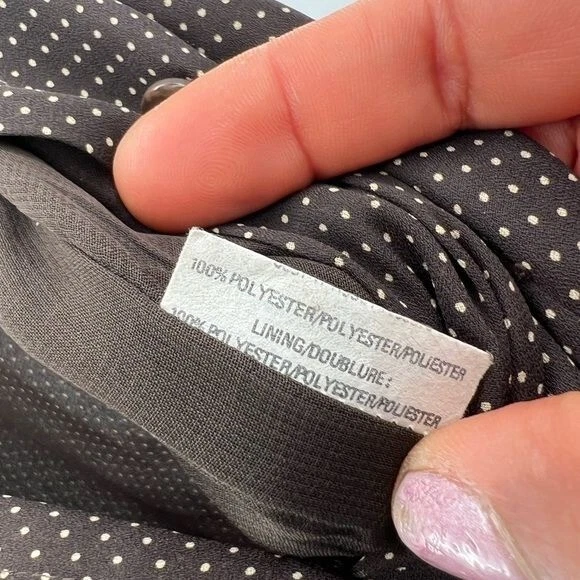 Emanuel Ungaro brown polka dot dress sleeveless maxi size 6/40 - Image 4 of 4