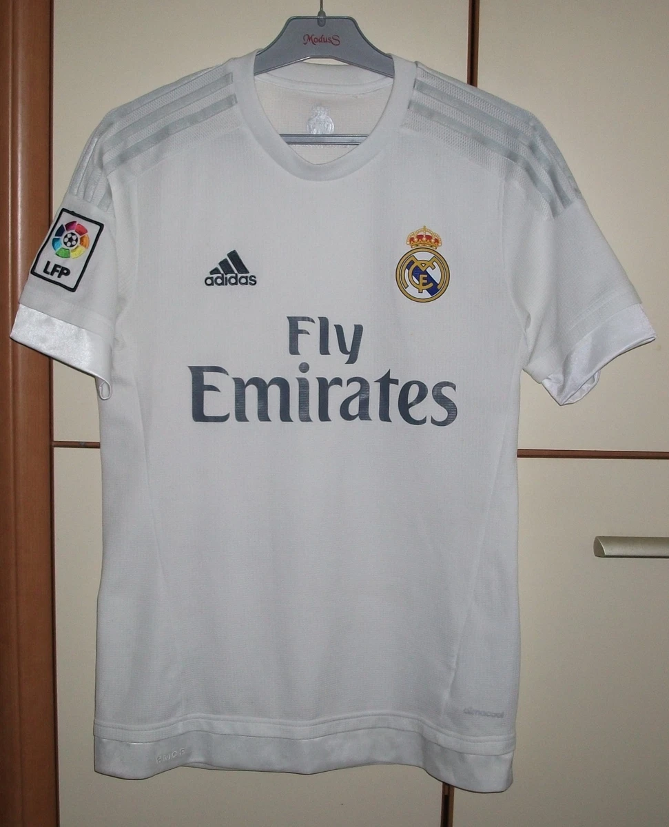 REAL MADRID SPAIN 2015 2016 HOME FOOTBALL SHIRT JERSEY CAMISETA ADIDAS SIZE S