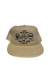 Vintage 1987 NCOA/MDA Bowl-A-Thon SnapBack Trucker Hat Bowling