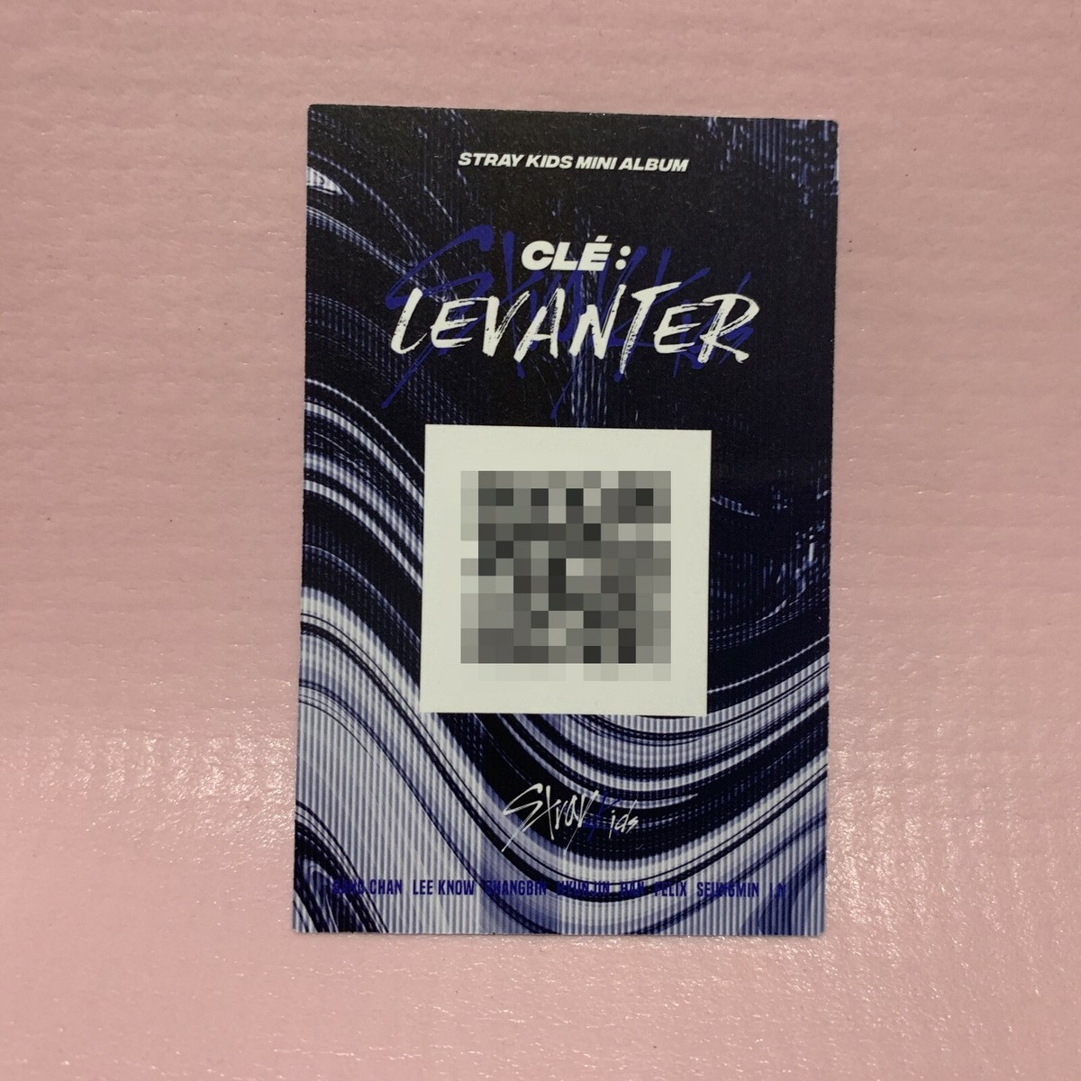 straykids LEVANTER サノクトレカ ハン HAN Official QR PHOTOCARD STRAY KIDS Clé : LEVANTER Limited