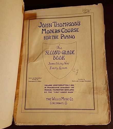 John Thompson's Modern Course for Piano Segundo Grado Libro 1937 Piano Metho - Imagen 2 de 9