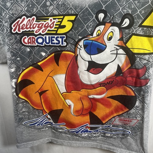 Mark Martin AOP T-shirt Men’s Large NASCAR Racing Tony The Tiger Cars #5 Y2K - Bild 2 von 9