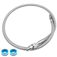 40 Inch Compressor Jumper Hose 1/4 Inch NPT F/M Stainless Steel 870PSI Tube