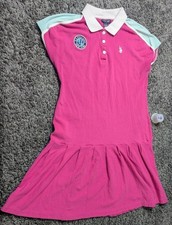U.S. Polo Assn. Dress Shirt Women's S Pink Short Sleeve Rugby New York 1890