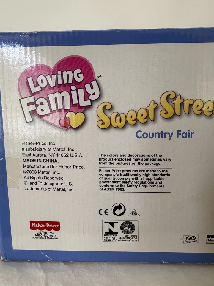 Antigo Fisher Price Sweet Streets Country Fair Carnival Mobil B3159 2002 Novo Na Caixa - Imagem 2 de 4