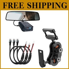 Rearview Mirror Radar Bracket with Power Cord for Uniden