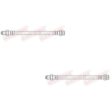 2x QUICK BRAKE Bremsschlauch links rechts für Mitsubishi Outlander II CW_W