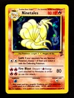 2000 Pokemon NINETALES Base Set 2 Edition COSMOS HOLO Foil Rare Card 13/130 WotC