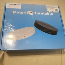 ComXim Motorized Turntable Remote Control Turntable, White/Black Model