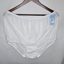 New Vintage VTG Dixie Belle Style 719 Nylon White Brief Panty Underwear Size 11
