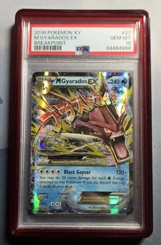 2016 Pokémon -  XY Breakpoint - M Gyarados EX 27/122 - PSA 10