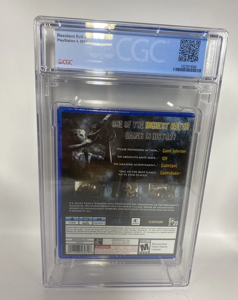 Resident Evil 4 (PlayStation 4, 2016) PS4 CGC 9.8A++ SEALED - Image 2 of 2