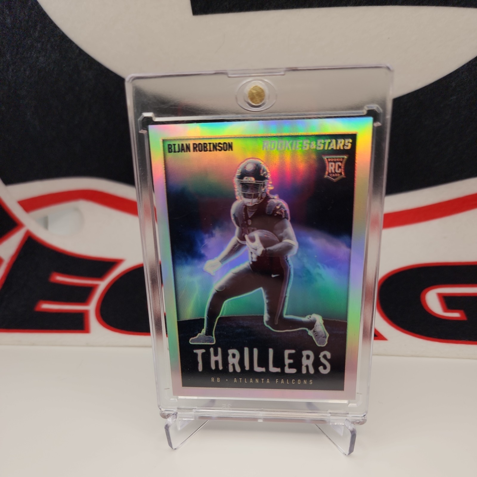 2023 Panini Rookies & Stars #TH-2 Bijan Robinson Rookie Thrillers Prizm Falcons