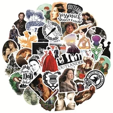 50 OutlanderStickers Pack For Laptop/Waterbottle/Phone/Guitar Waterproof Vinyl