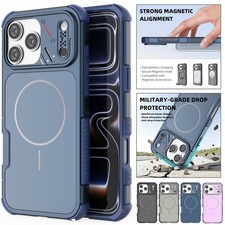 For iPhone 17 Pro Max 16 15 14 13 MagSafe Magnetic Case Shockproof Phone Cover