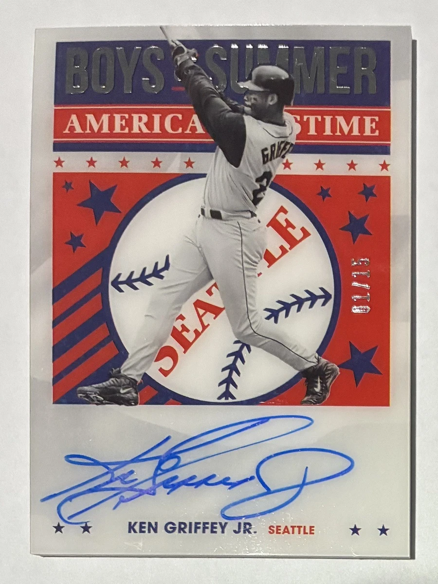 Panini Ken Griffey Jr Baseball Autographed Sports Trading Cards