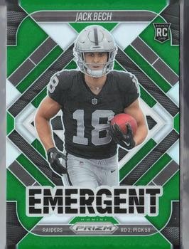 2025 Panini Prizm - Emergent Green #11 Jack Bech