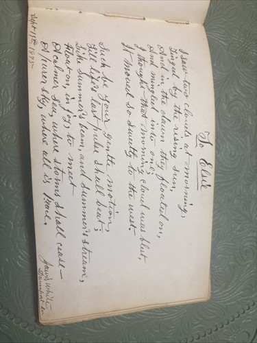 ENDE 1800er SAMMELALBUM MIT BRIEFEN GEDICHTE mit über 30 Unterschriften Jacksonville Fla - Bild 8 von 24