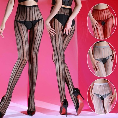 2 Paar Netzstrumpfhose Ouvert Fischnetz Strumpfhose Damen Sexy Pantyhose Dessous