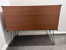 TEAK BEAVER AND TAPLEY CHEST OF DRAWERS MID CENTURY RETRO C1960s HAIR PIN LEGS