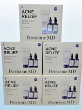 PERRICONE MD ACNE RELIEF PREBIOTIC ACNE THERAPY 90-DAY REGIMEN BOXED LOT OF 5