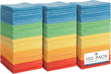 Microfiber Cleaning Cloth, 150 Pack, 11.5" X 11.5"